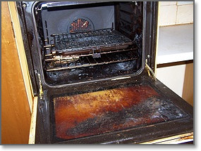 dirty oven